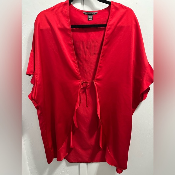 Victoria's Secret Bold Red LOVE Robe ❤️ - Picture 2 of 4